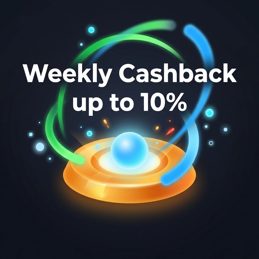 Weekly Cashback up to 10%